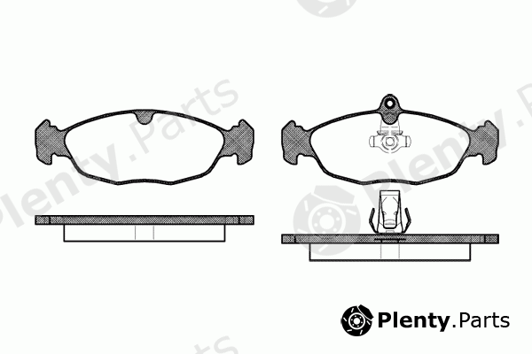  REMSA part 0393.30 (039330) Brake Pad Set, disc brake