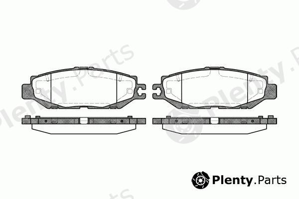  REMSA part 0457.00 (045700) Brake Pad Set, disc brake