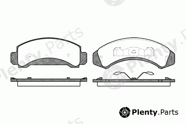  REMSA part 0523.00 (052300) Brake Pad Set, disc brake