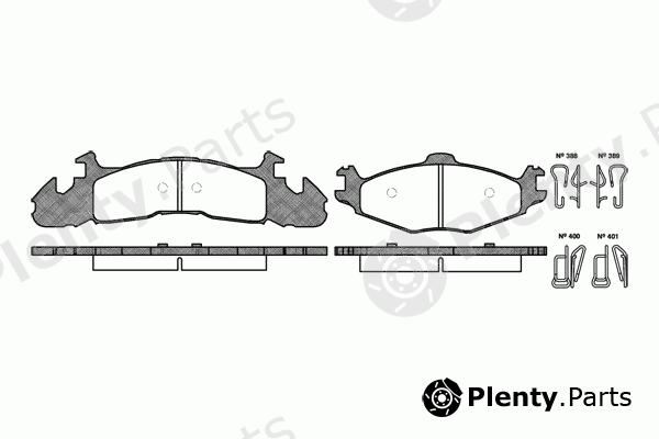  REMSA part 0524.00 (052400) Brake Pad Set, disc brake