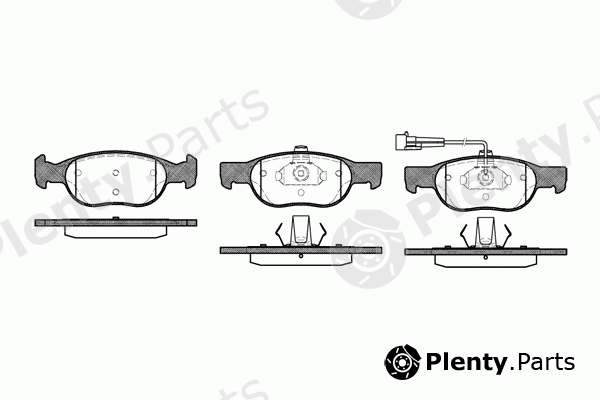  REMSA part 0588.11 (058811) Brake Pad Set, disc brake