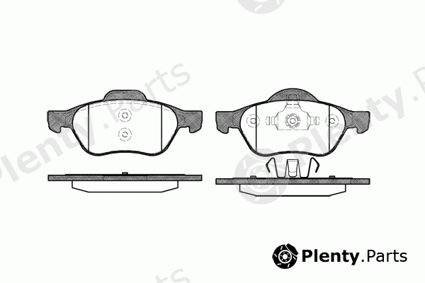  REMSA part 0962.00 (096200) Brake Pad Set, disc brake