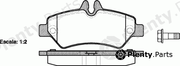  REMSA part 1246.00 (124600) Brake Pad Set, disc brake