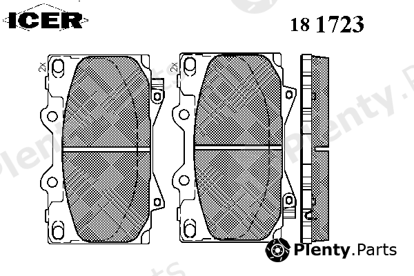  ICER part 181723 Brake Pad Set, disc brake