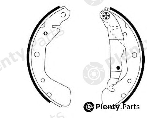  PAGID part H8710 Brake Shoe Set