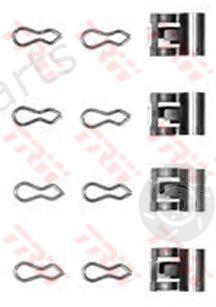  TRW part PFK213 Accessory Kit, disc brake pads