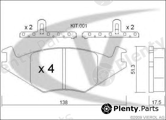  VAICO part V10-8103 (V108103) Brake Pad Set, disc brake