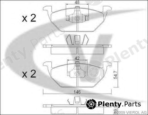  VAICO part V10-8109 (V108109) Brake Pad Set, disc brake