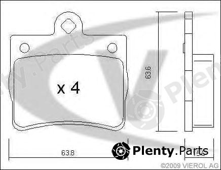  VAICO part V30-8123 (V308123) Brake Pad Set, disc brake