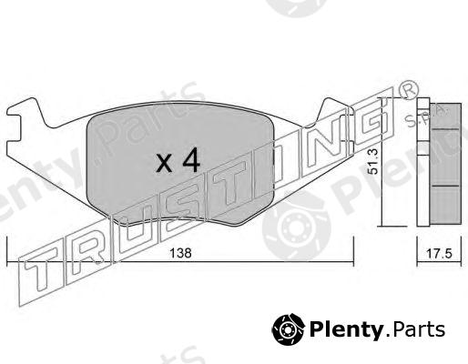  TRUSTING part 049.0 (0490) Brake Pad Set, disc brake