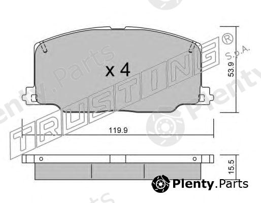  TRUSTING part 069.0 (0690) Brake Pad Set, disc brake