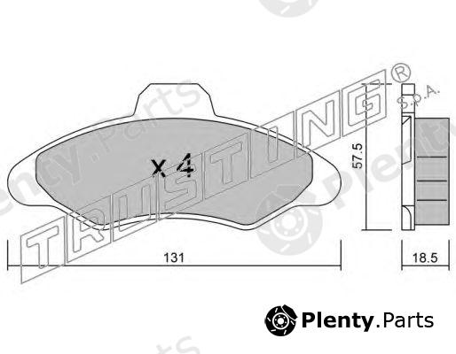  TRUSTING part 073.0 (0730) Brake Pad Set, disc brake