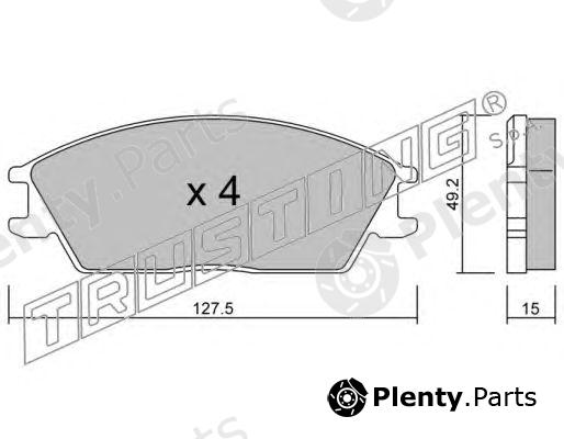  TRUSTING part 083.0 (0830) Brake Pad Set, disc brake