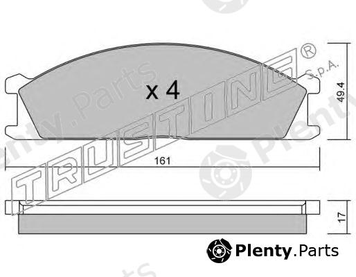  TRUSTING part 109.0 (1090) Brake Pad Set, disc brake