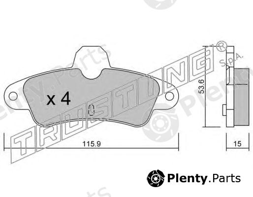  TRUSTING part 145.0 (1450) Brake Pad Set, disc brake