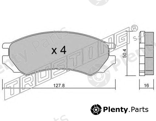  TRUSTING part 184.0 (1840) Brake Pad Set, disc brake