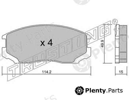  TRUSTING part 230.0 (2300) Brake Pad Set, disc brake