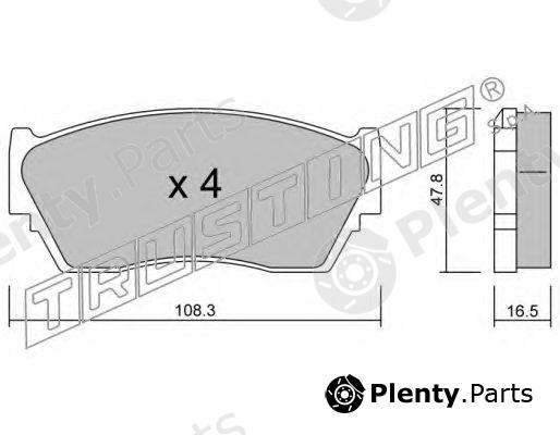  TRUSTING part 255.0 (2550) Brake Pad Set, disc brake