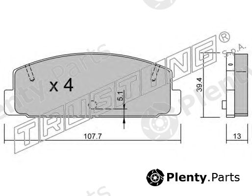  TRUSTING part 311.0 (3110) Brake Pad Set, disc brake
