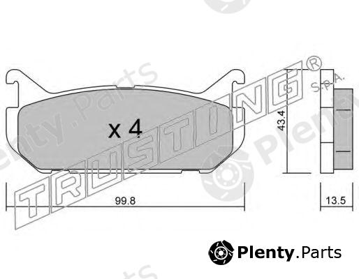  TRUSTING part 312.0 (3120) Brake Pad Set, disc brake
