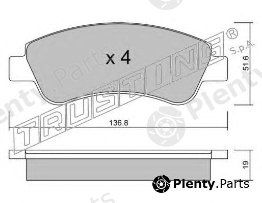 TRUSTING part 336.0 (3360) Brake Pad Set, disc brake