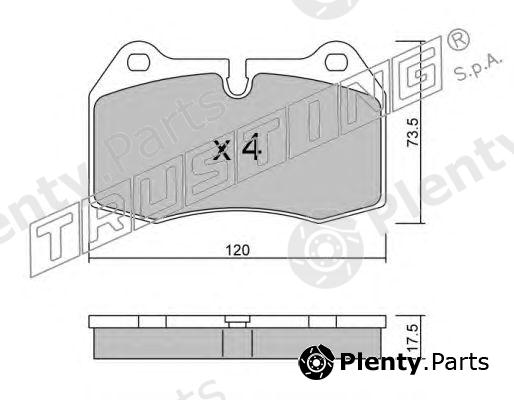 TRUSTING part 661.0 (6610) Brake Pad Set, disc brake