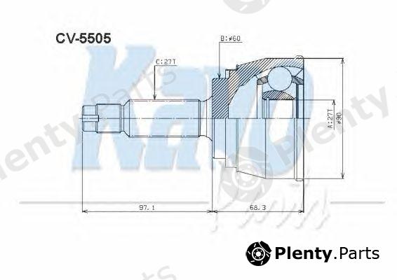  KAVO PARTS part CV-5505 (CV5505) Joint Kit, drive shaft