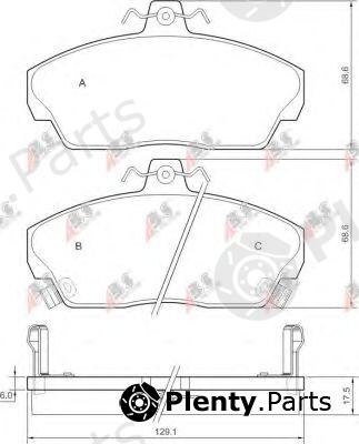  A.B.S. part 36746 Brake Pad Set, disc brake