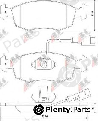  A.B.S. part 37122 Brake Pad Set, disc brake