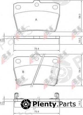  A.B.S. part 37227 Brake Pad Set, disc brake