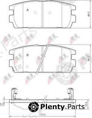  A.B.S. part 37324 Brake Pad Set, disc brake