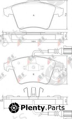  A.B.S. part 37415 Brake Pad Set, disc brake