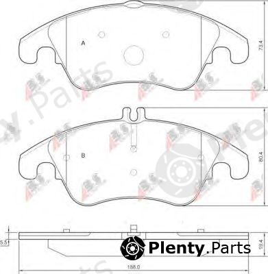 A.B.S. part 37586 Brake Pad Set, disc brake