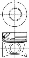  NÜRAL part 87-288800-00 (8728880000) Piston