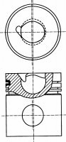  NÜRAL part 87-283300-00 (8728330000) Piston