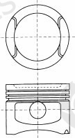  NÜRAL part 87-501800-10 (8750180010) Piston