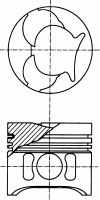  NÜRAL part 87-743100-40 (8774310040) Piston