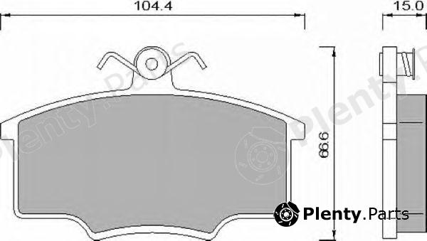 ROULUNDS BRAKING part 426881 Brake Pad Set, disc brake