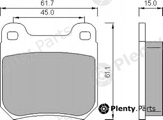  ROULUNDS BRAKING part 468781 Brake Pad Set, disc brake