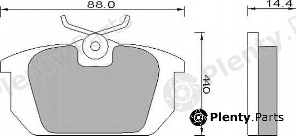  ROULUNDS BRAKING part 493881 Brake Pad Set, disc brake