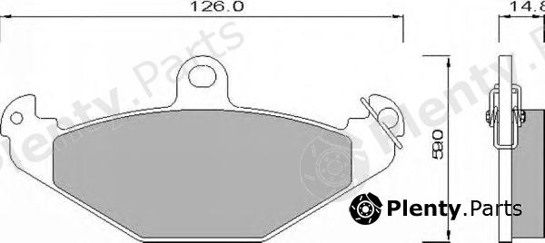  ROULUNDS BRAKING part 625581 Brake Pad Set, disc brake