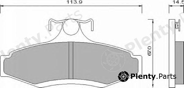  ROULUNDS BRAKING part 666181 Brake Pad Set, disc brake
