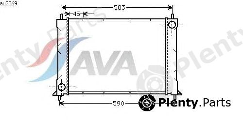  AVA QUALITY COOLING part AU2069 Radiator, engine cooling