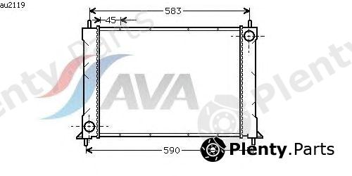  AVA QUALITY COOLING part AU2119 Radiator, engine cooling