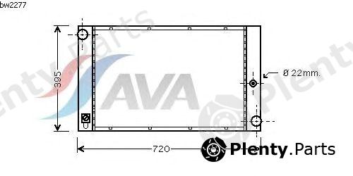  AVA QUALITY COOLING part BW2277 Radiator, engine cooling