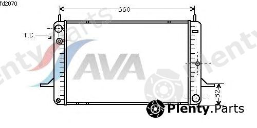 AVA QUALITY COOLING part FD2070 Radiator, engine cooling