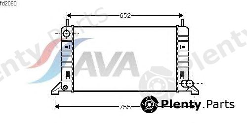  AVA QUALITY COOLING part FD2080 Radiator, engine cooling