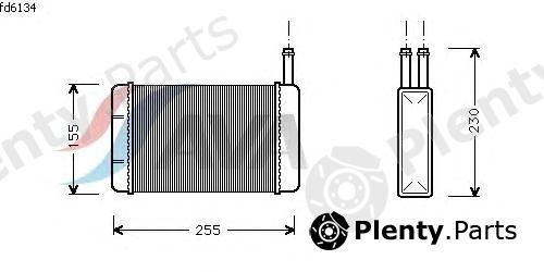 AVA QUALITY COOLING part FD6134 Heat Exchanger, interior heating