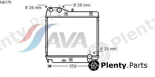  AVA QUALITY COOLING part HD2178 Radiator, engine cooling
