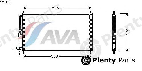  AVA QUALITY COOLING part HD5083 Condenser, air conditioning